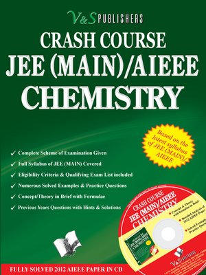 cover image of Crash Course JEE(Main) / AIEEE - Chemistry